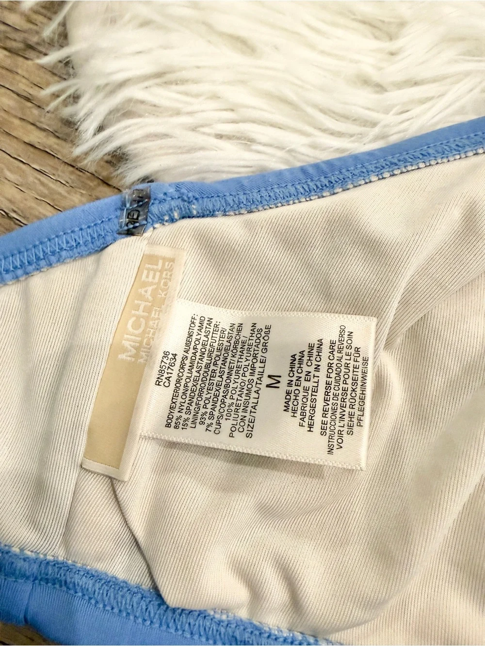 Michael Kors Halter Bikini Top Swim Bathing Medium Beach Vacation